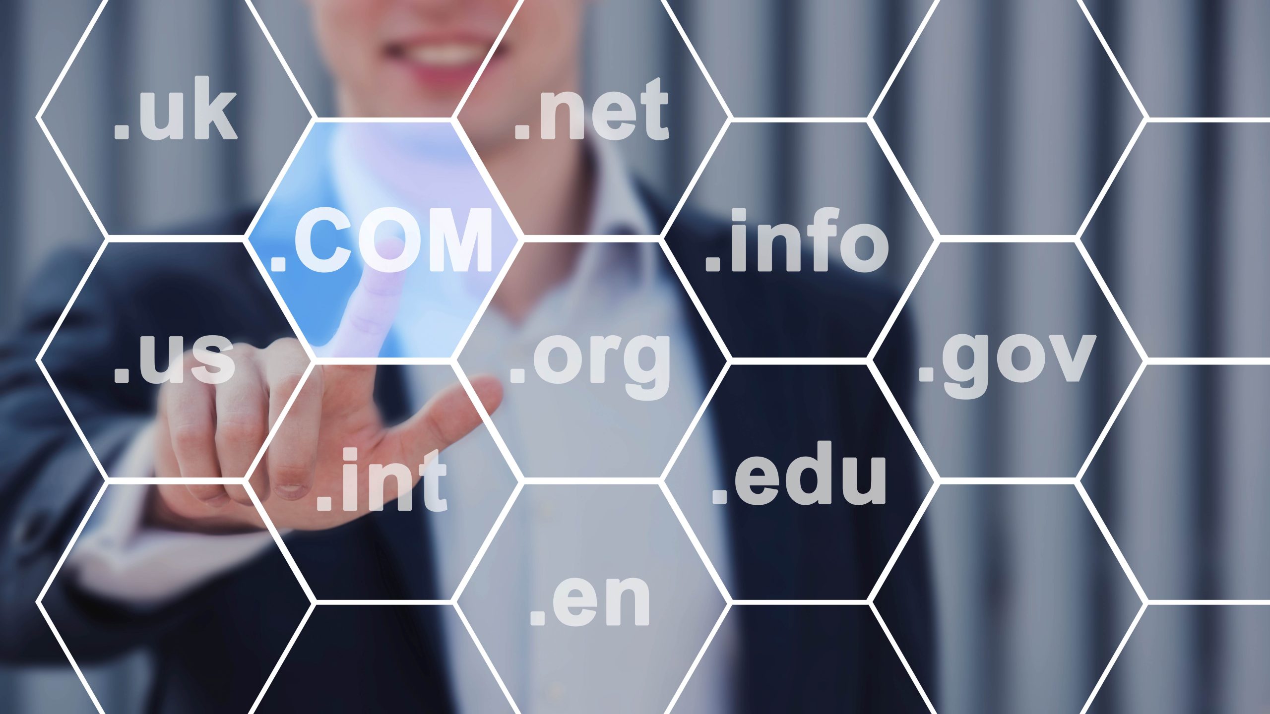 website-hosting-concept-with-polygonal-shapes domain